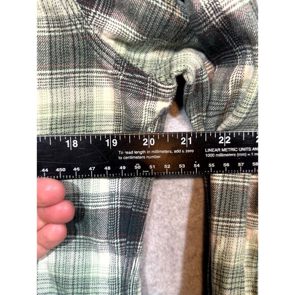 Carhartt Flannel Hoodie Women's Large Multicolor Plaid Cotton Pockets Button-Up - Picture 8 of 9
